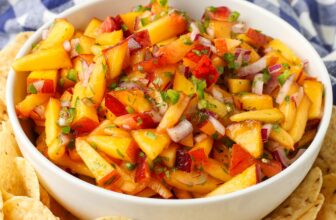 Peach Jalapeno Salsa – Barefeet within the Kitchen