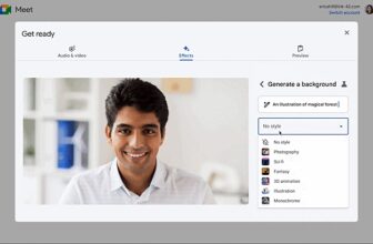 The best way to use Gemini to generate distinctive backgrounds in Google Meet