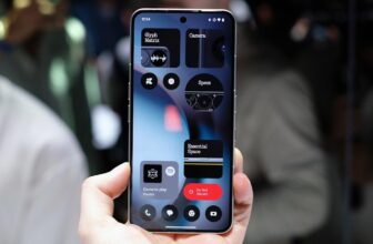 A tiny, playful dot-matrix display within the firm’s most costly cellphone but