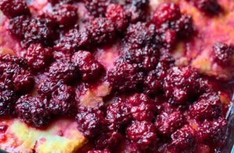 Outdated-Customary Blackberry Deep Dish Cobbler
