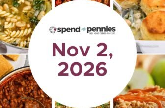 Weekly Meal Plan Nov 2, 2026